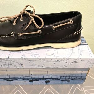 Men boat shoes, natural leather,  SperryTop-Sider, size 13, Very Good Condition